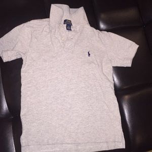 Boys youth Ralph Lauren gray polo